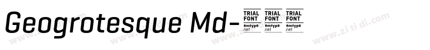 Geogrotesque Md字体转换